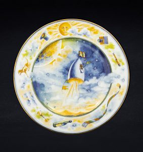 Assiette « De la Terre à la Lune » collection Millennium
